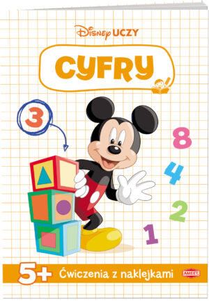 Disney uczy Miki Ćwiczenia z naklejkami cyfry UDN-9308 - 9788325343309