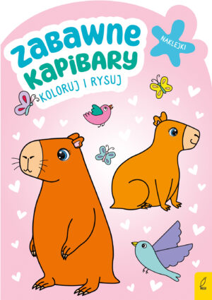 Zabawne kapibary. Koloruj i rysuj - 978-83-8319-499-8
